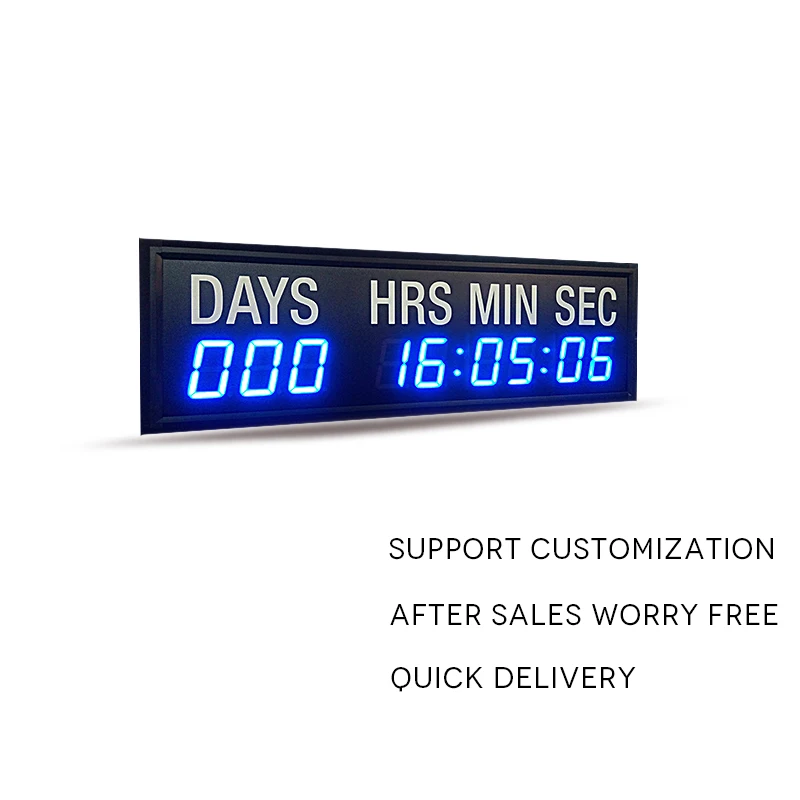 honghao 9-digit 1.8-inch LED digital countdown clock timer cross-match timer, day hour minute second timer