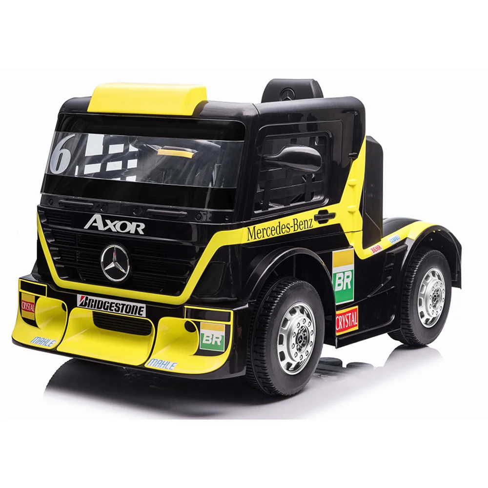 2022 Brand New Design Licensed Mercedes Benz Axor Child Electric Truck Car With Rear Trailer Remote Control 12V Power Battery