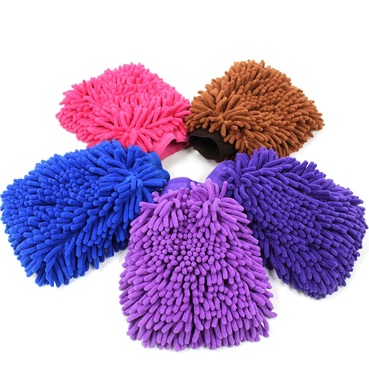 chenille glove for car clean