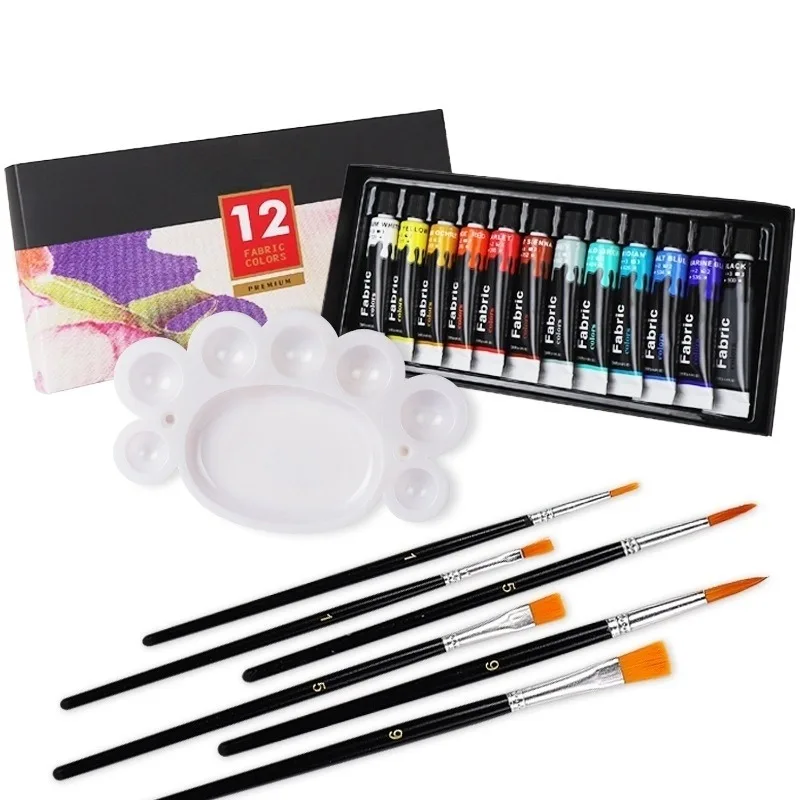 Best Seller non toxic Artist color for Kids Students Painting 12ml Aluminum Tubes  Acrylic Paint Set kit