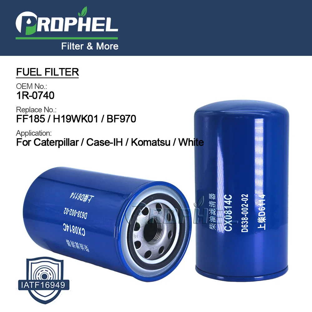 OEM Truks Excavator Diesel Engines Fuel Water Separator Filters For Cummins CAT 1R-1740 D6114 FF185 H19WK01 KC28 WK950/3 P557440