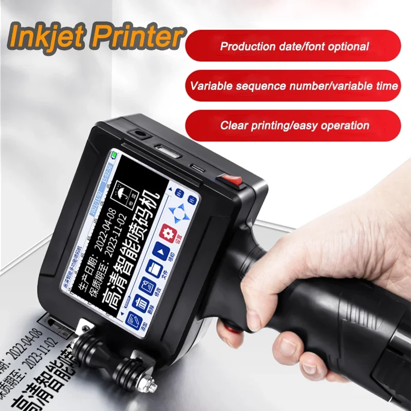 Online Variable QR Code Batch Number Date Sign Expiration Date Label Portable Handheld Inkjet Handheld Thermal Inkjet Printer