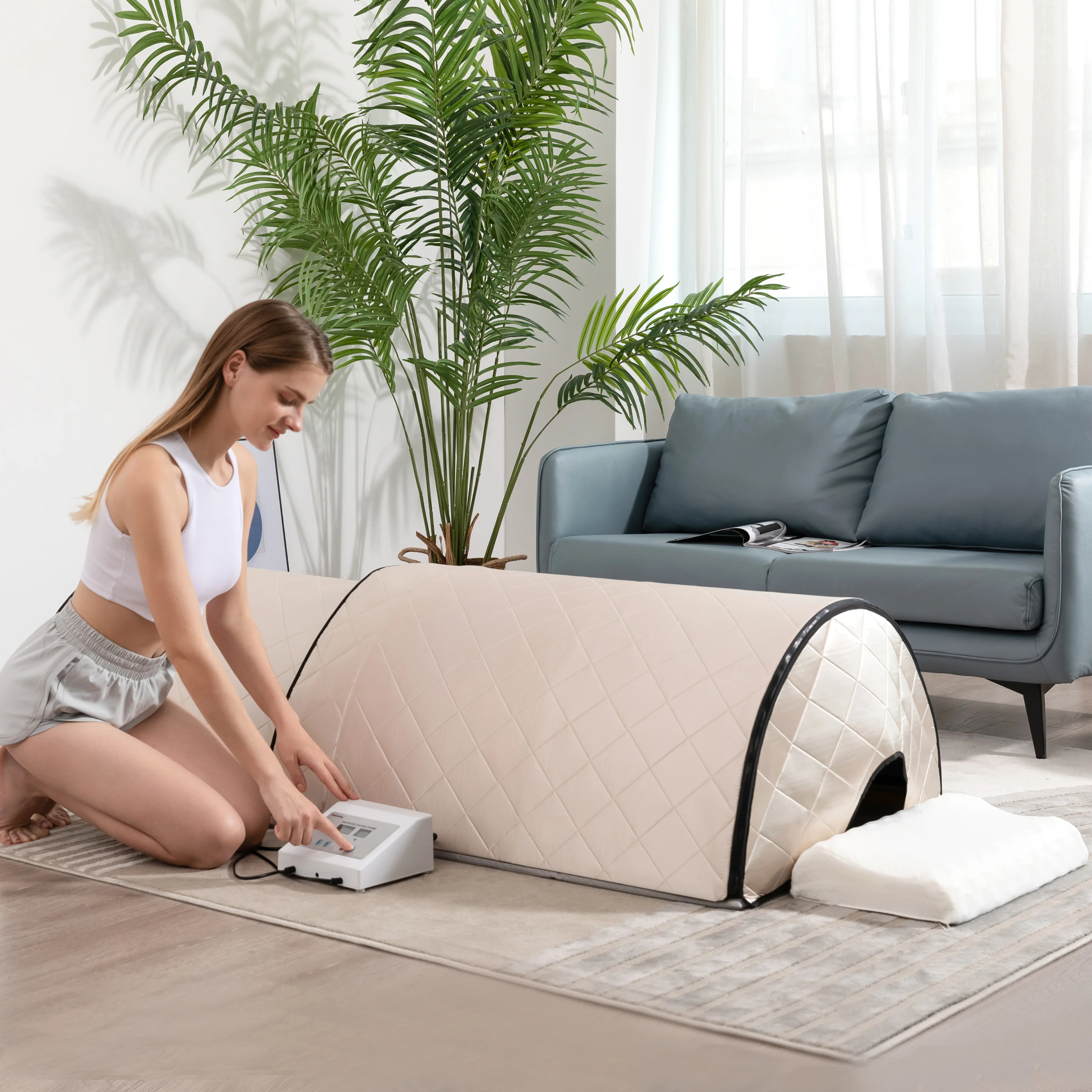 Portable Infrared Sauna Dome Indoor Tourmaline Infrared Sauna Dome