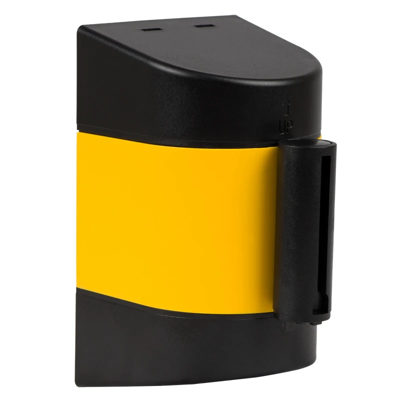 5m indoor plastic magnetic fixed wall mounted crowd control custom retractable belt cassette safety queue barriers