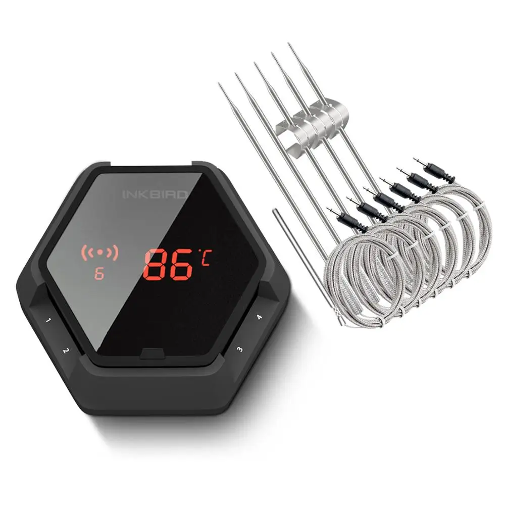 IBT-6XS easy read meat thermometer with six probes