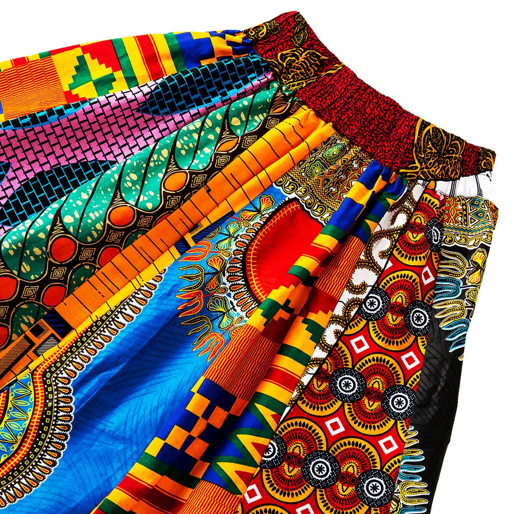 Hot Sell African Traditional Women African Kitenge Print Clothing Dashiki Maxi Skirts Long African Skirts For Women