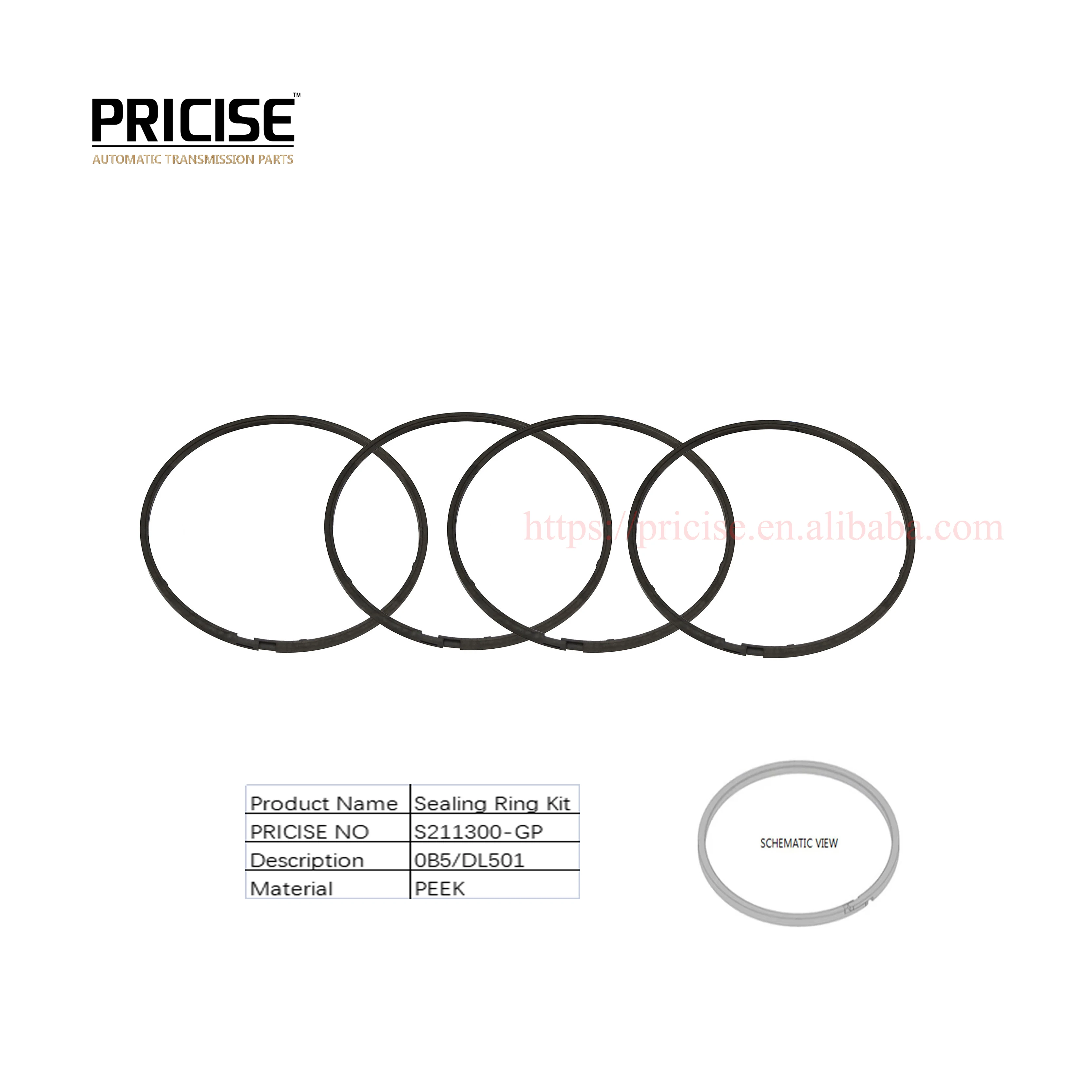 DL501 0B5 Transmission CLUTCH RING Oil Ring 0B5141030E