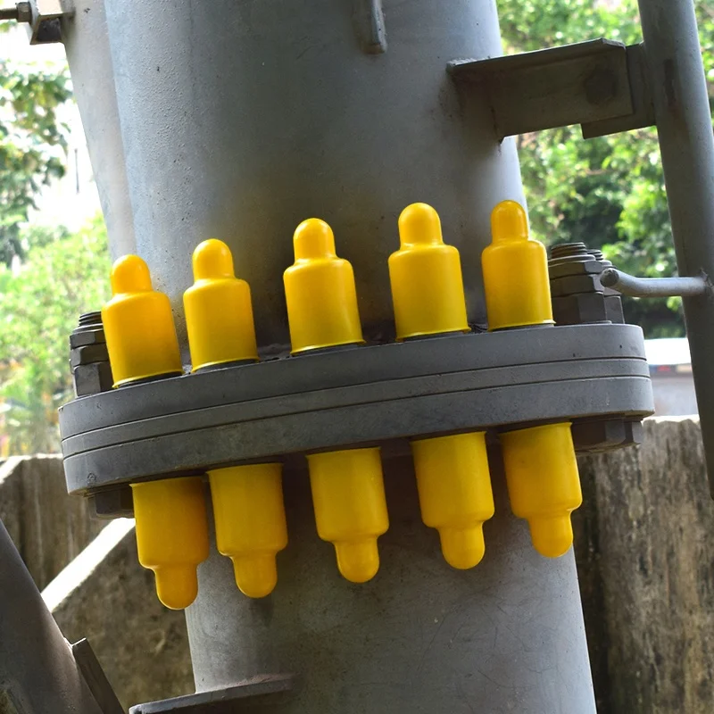 M24 x 69mm Nut Protection Caps With Extendable Head PVC PP PE Dome Bolt Nut Protection Caps Cover