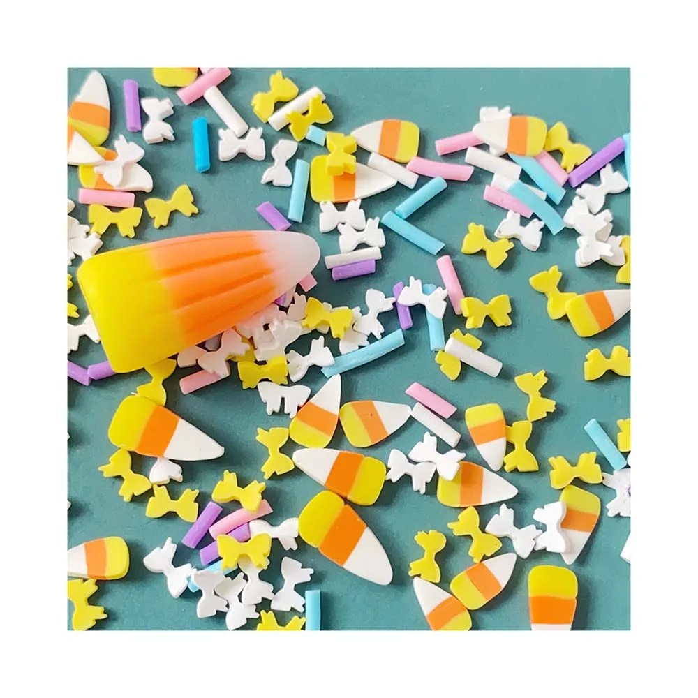 Resin Halloween Corn Candy Mixed Polymer Clay Sprinkles Slimes For Slime Additives DIY Slime Accessories Filler