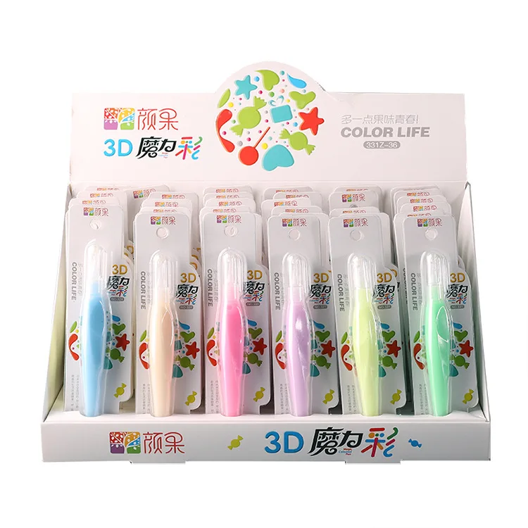 Factory Supply 12 ML Single Piece Blister Pack Use On Canvas Papier Paint 3D Acrylic Paint