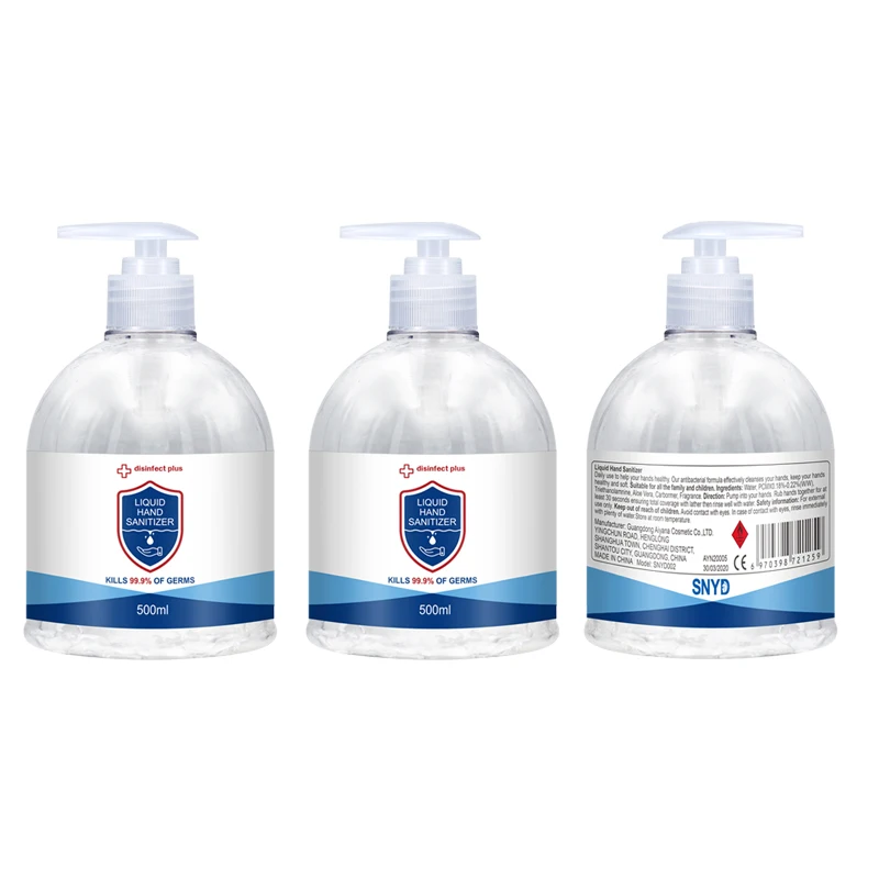 
Factory wholesale price bulk Disposable alcohol hand sanitizer purell refill hand gel dry 500 ml CE MSDS certified 