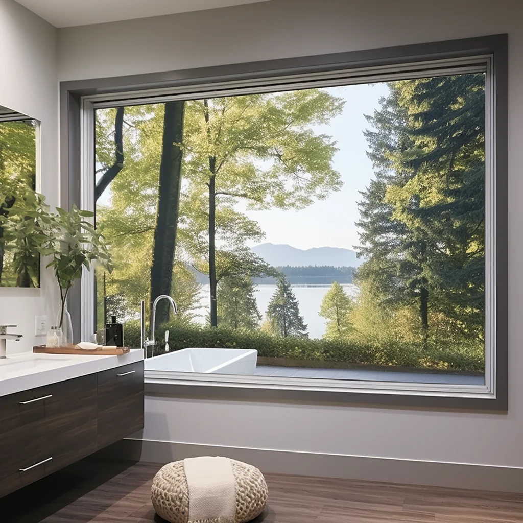 Nfrc картинное окно большой вид от пола до потолка алюминиевая рама фиксированные стеклянные окна