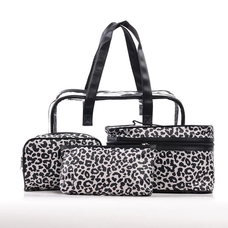 Promotional Clear Transparent Vinyl Plastic Packaging PVC Cosmetic Bag Zipper Travel Bag