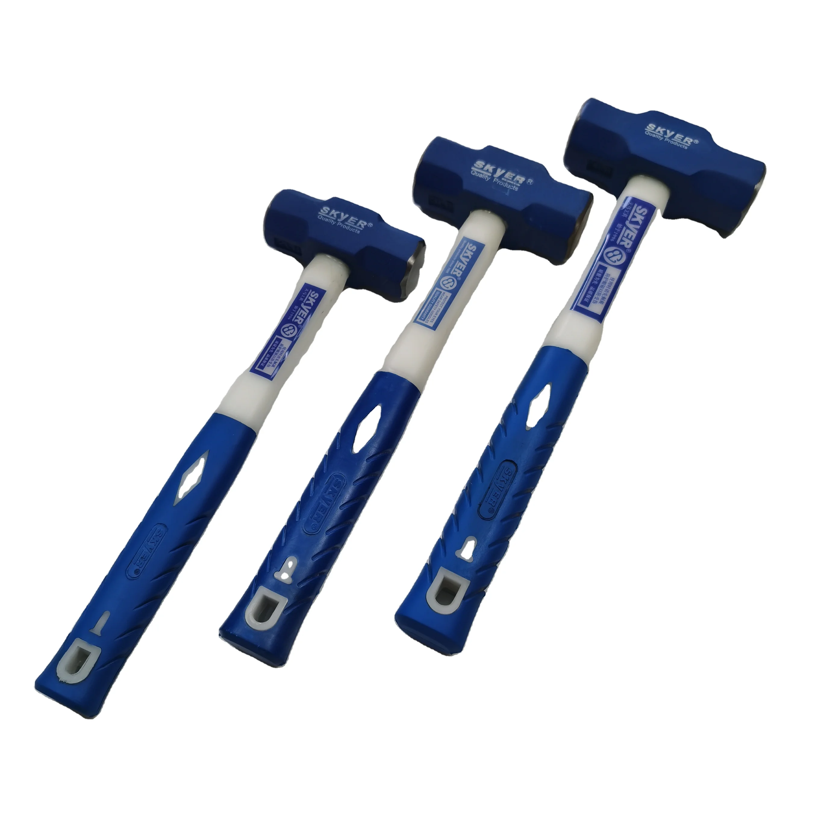 3LB White and blue fish scale handle fiberglass handle USA style sledge hammer