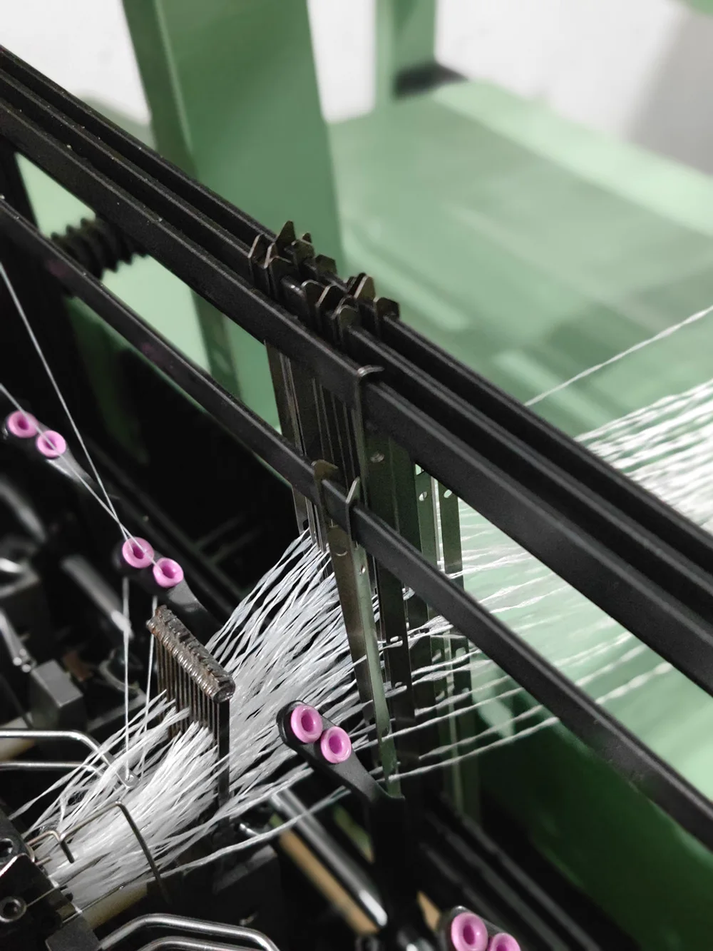 Zhengtai Model 8/30 10/30 12/25 14/20 Narrow Fabric Weaving Machinery Elastic Or Inelastic Double Layer Needle Loom