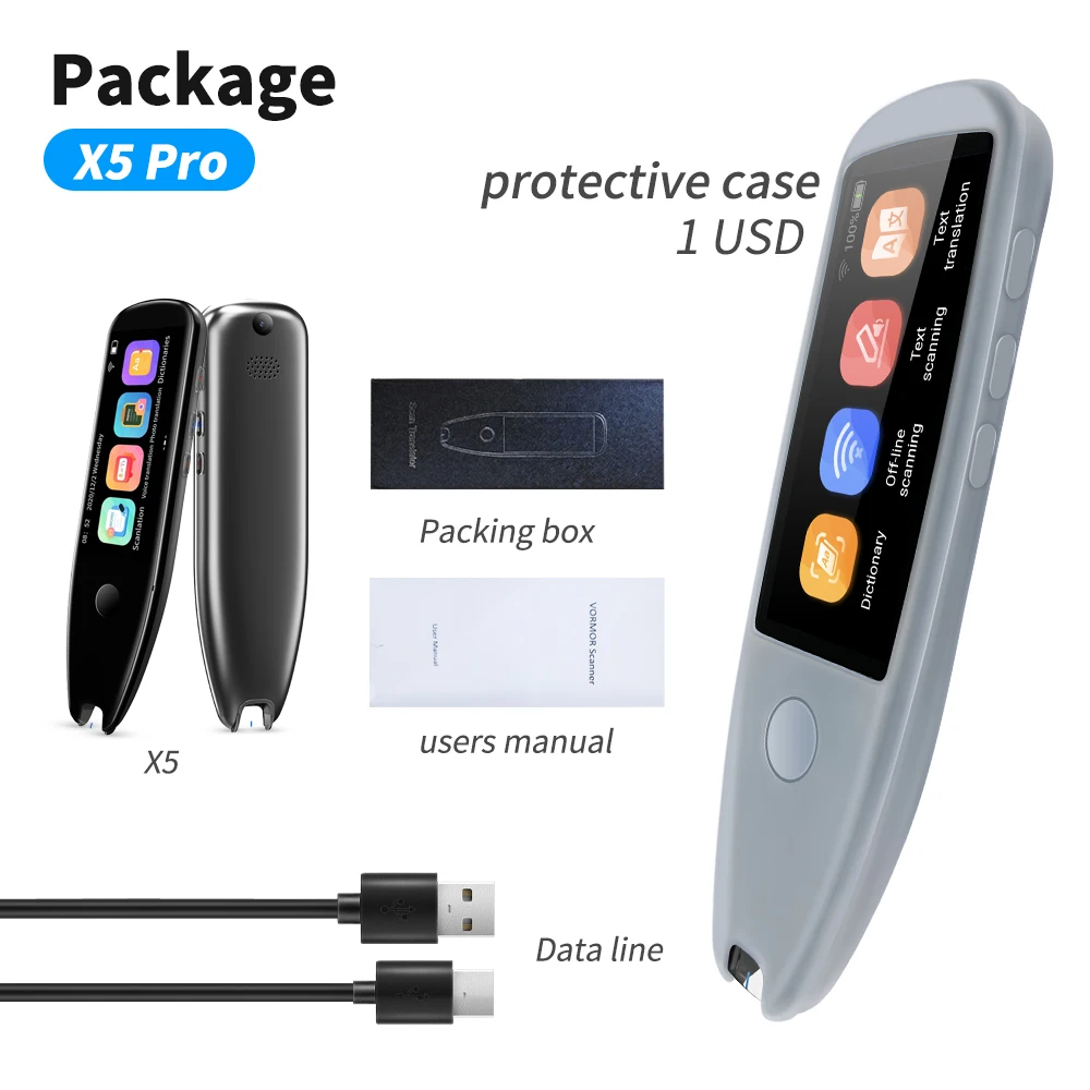 Languages Scan AI Scanner Translator Accurate Pen Mobile Portable Translator With 112 Language Learning Translator Device