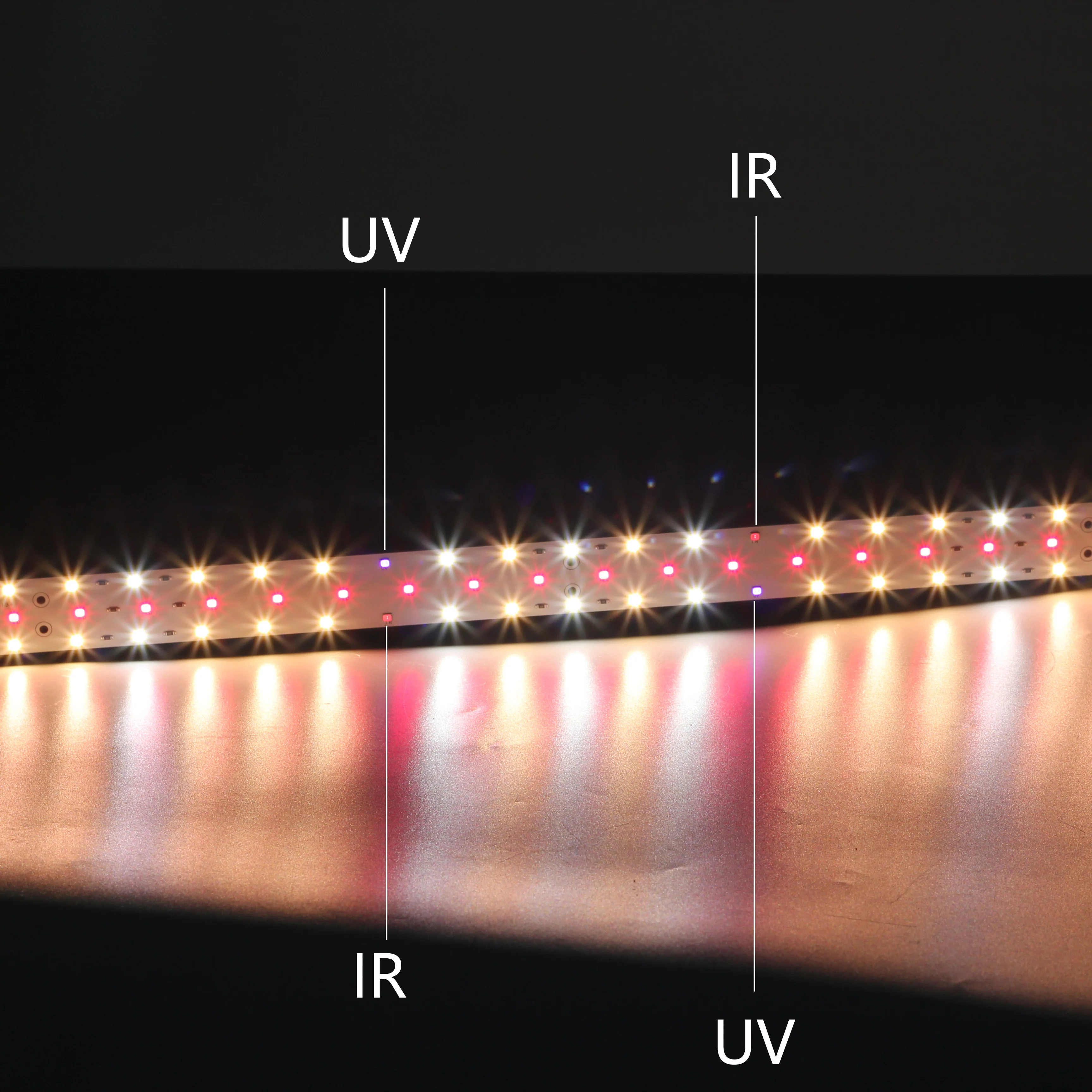 DC24V 30W Samsung LM281B+ LED Full Spectrum Grow Light Strips with 3000K 5000K 660nm Red UV IR Mixed Color
