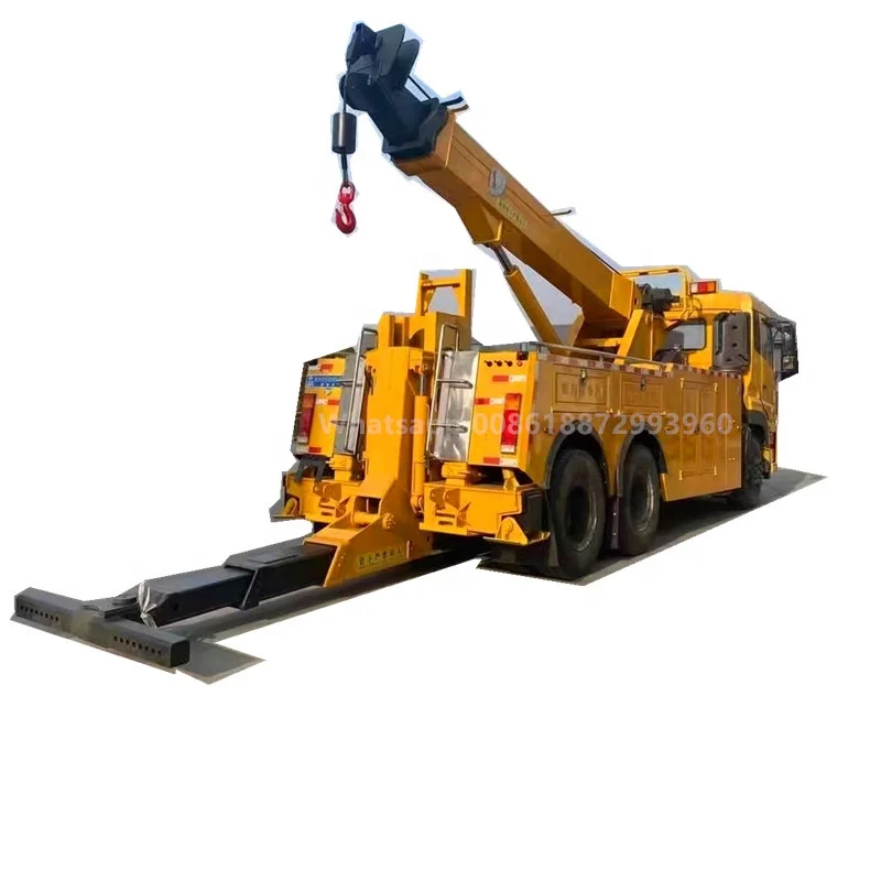 Dongfeng 6X4 China heavy duty rotate wrecker truck manufacturer 20 tons rotator wrecker truck