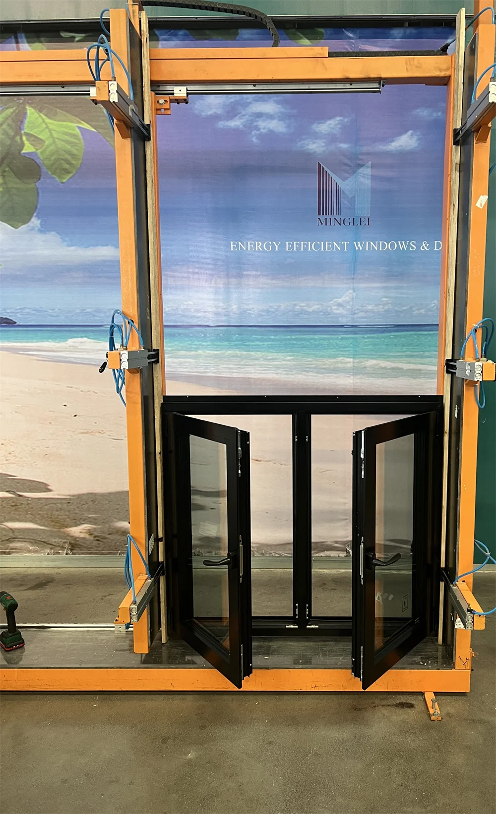 High Insulation Aluminium Profile Casement Window Grill Design Thermal Break Tilt Turn Window