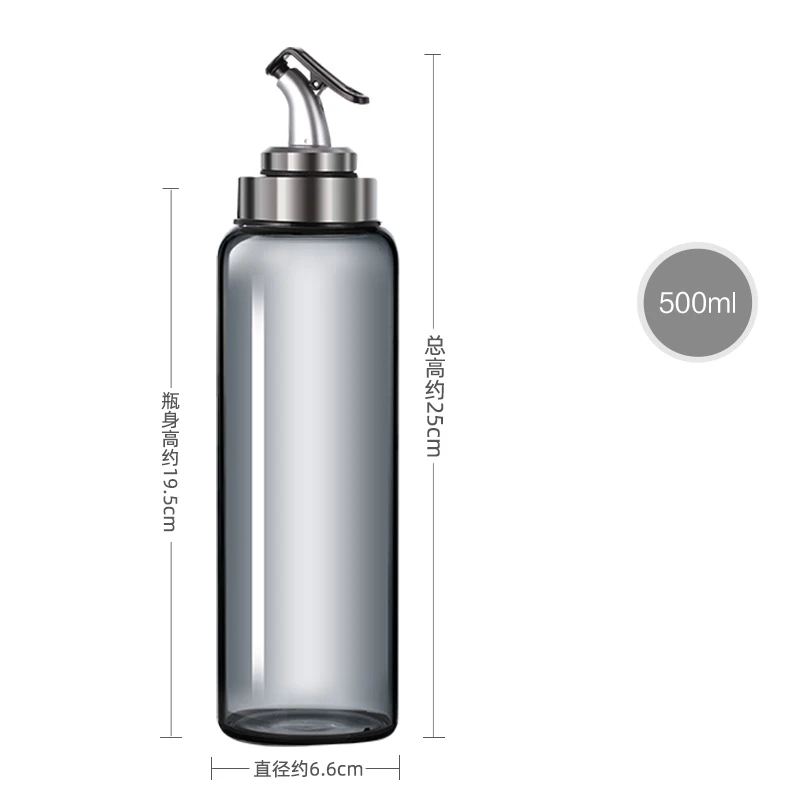 Widely Used Superior Quality Luxury Round High-borosilicate Oil Bottle