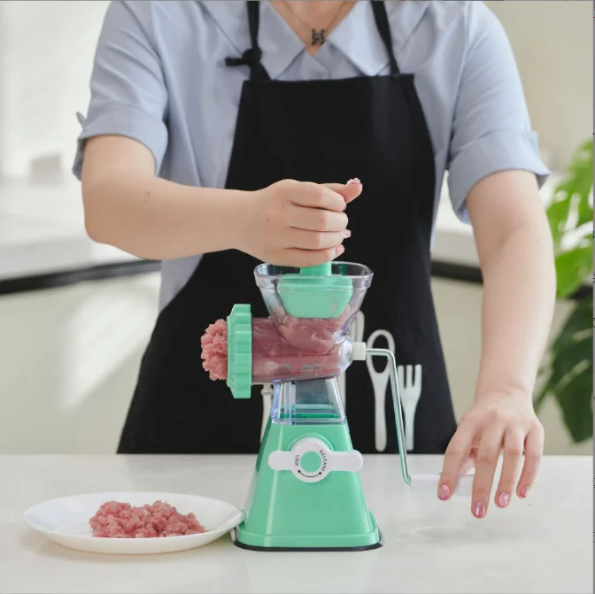 Hand chopper rolling shredding juicing minced meat,sausage noodle making set roller slicer flour milling machine