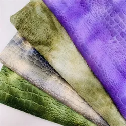 Tie-dye embossed rabbit short plush cloth fabric autumn winter clothing fabric crocodile turtle dinosaur plush fabric