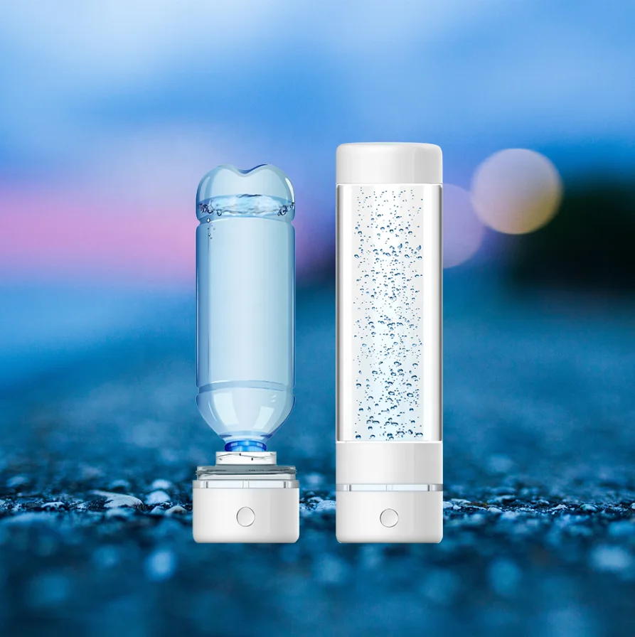 
New design electrolytic portable outdoor sport bottle rich hydrogen water with transform interface 