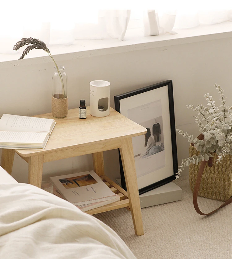 Cheap Factory Price Panel Furniture New Zealand Pine Burlywood Solid Wood Tea Table