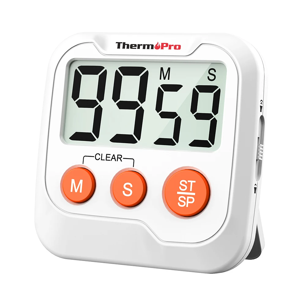 ThermoPro TM03 Digital Timer for Kids & Teachers, Kitchen Timers for Cooking with 2-Level Alarm Volume