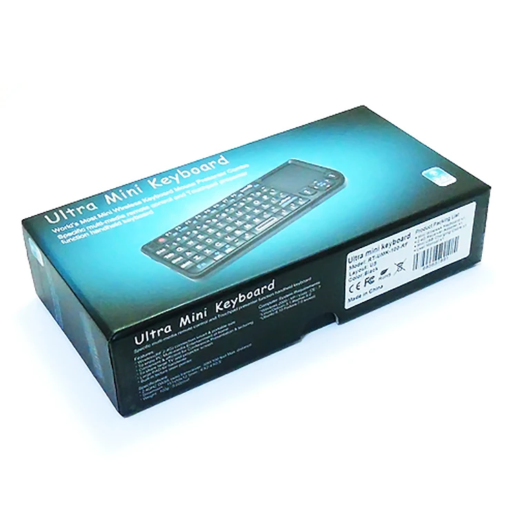 Hot Selling 2.4G  mini Wireless Keyboard Touch Pad Air Fly Mouse Keyboard for Android TV Box