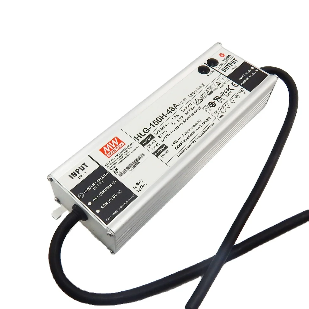 150W Светодиодный драйвер 48В IP65 HLG-150H-48A