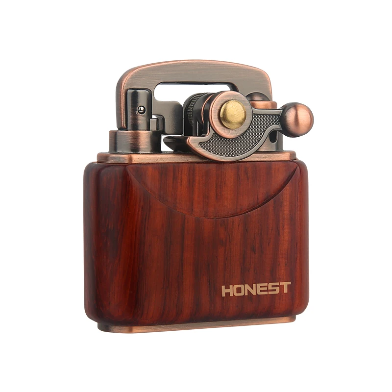 Brass Kerosene Lighter Oil Refillable Business Gift Cigarette Smoker Luxury Smoking Accessories Classic Metal Cigar Lighters