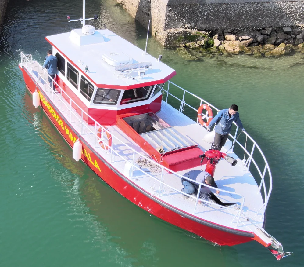 Ambulance boat Aluminum Fire Fighting Rescue Work Speed Boats
