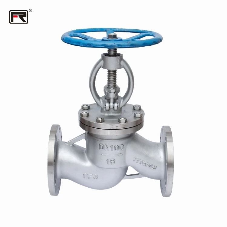 factory wholesale DN25-DN300 control API ANSI 150LB  WCB JIS 10K  industrial  stainless steel 304  Manual flange globe valve