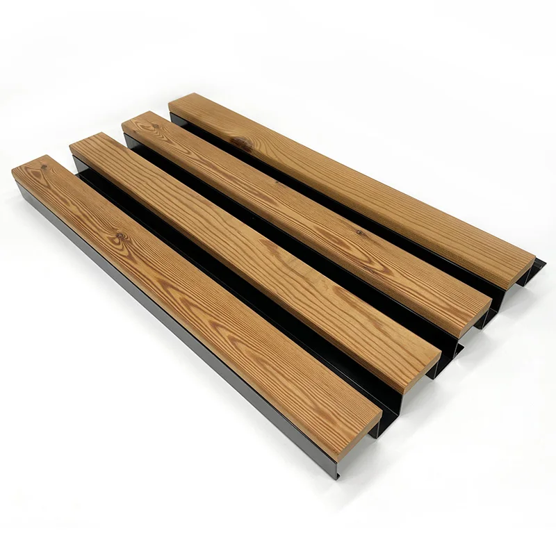 Aluwood outdoor aluminium wood flexible outdoor panel wood outdoor wall panel wood