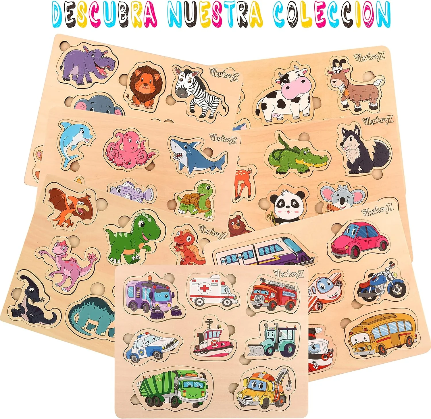 wooden toys educational Wooden colorful Dinosaurs puzzle Gifts for kids Learning and Educational Toys Montessori Toys for gifts
