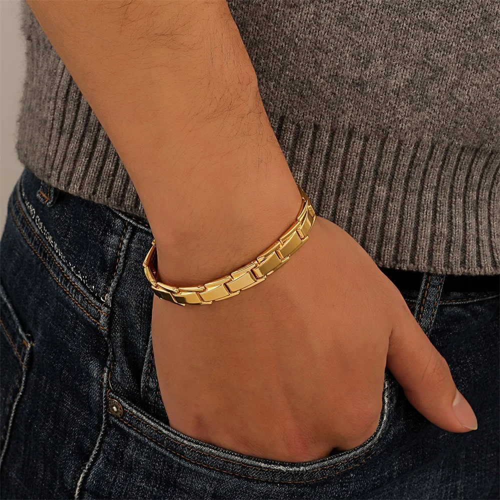 Wholesale 2023 Hot Sales 18k Gold Plated Jewelry Fashion Watch Bracelet Bangle For Women And Men