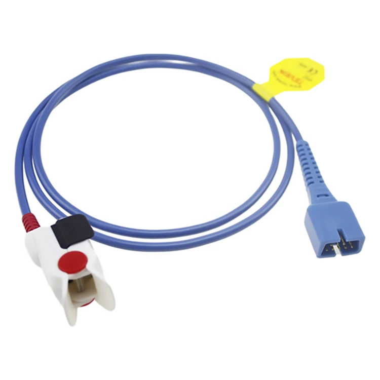 TEVEIK 3ft infant finger clip meditech spo2 sensor cable for Nellcor oximax DB 9pin N600 N600X