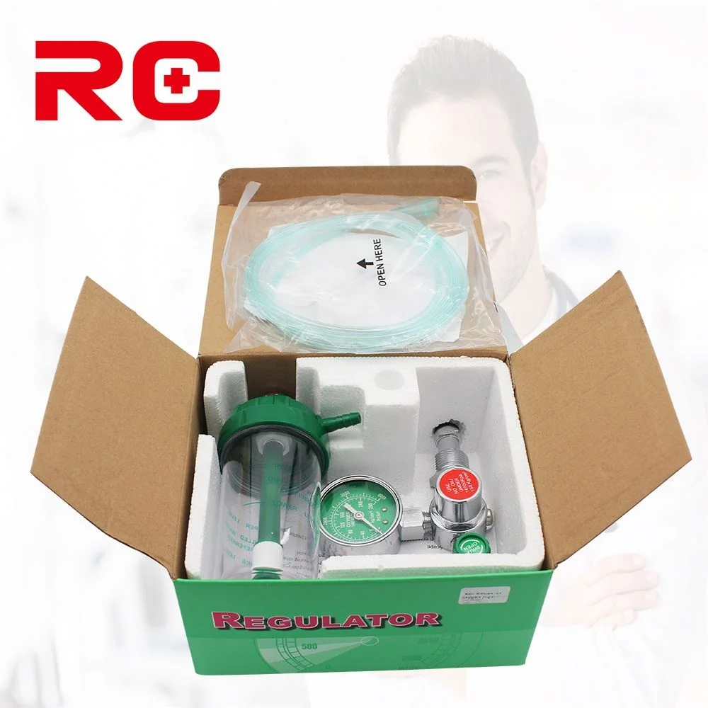 Medical Oxygen Regulator Cylinder Regulator Double Stage Mini Gas Co2