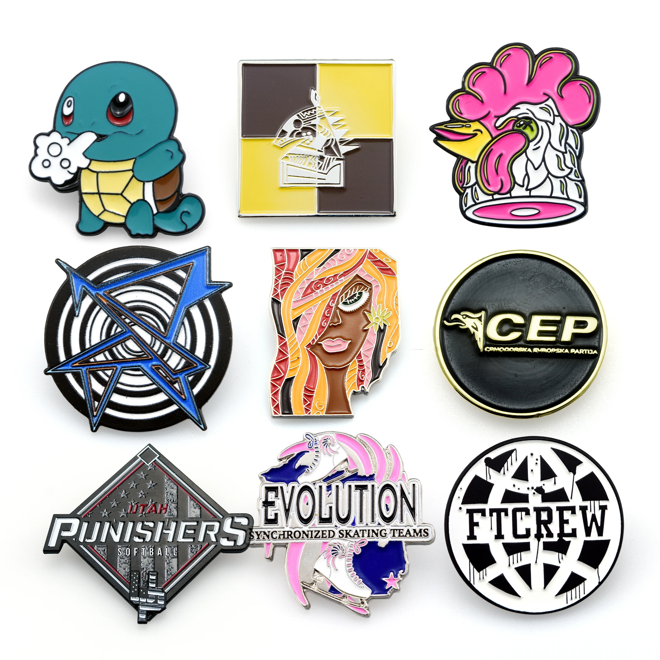 Customized Enamel Lapel Pin  Metal Craft Badge Souvenirs Custom Logo Soft Hard Enamel Pins