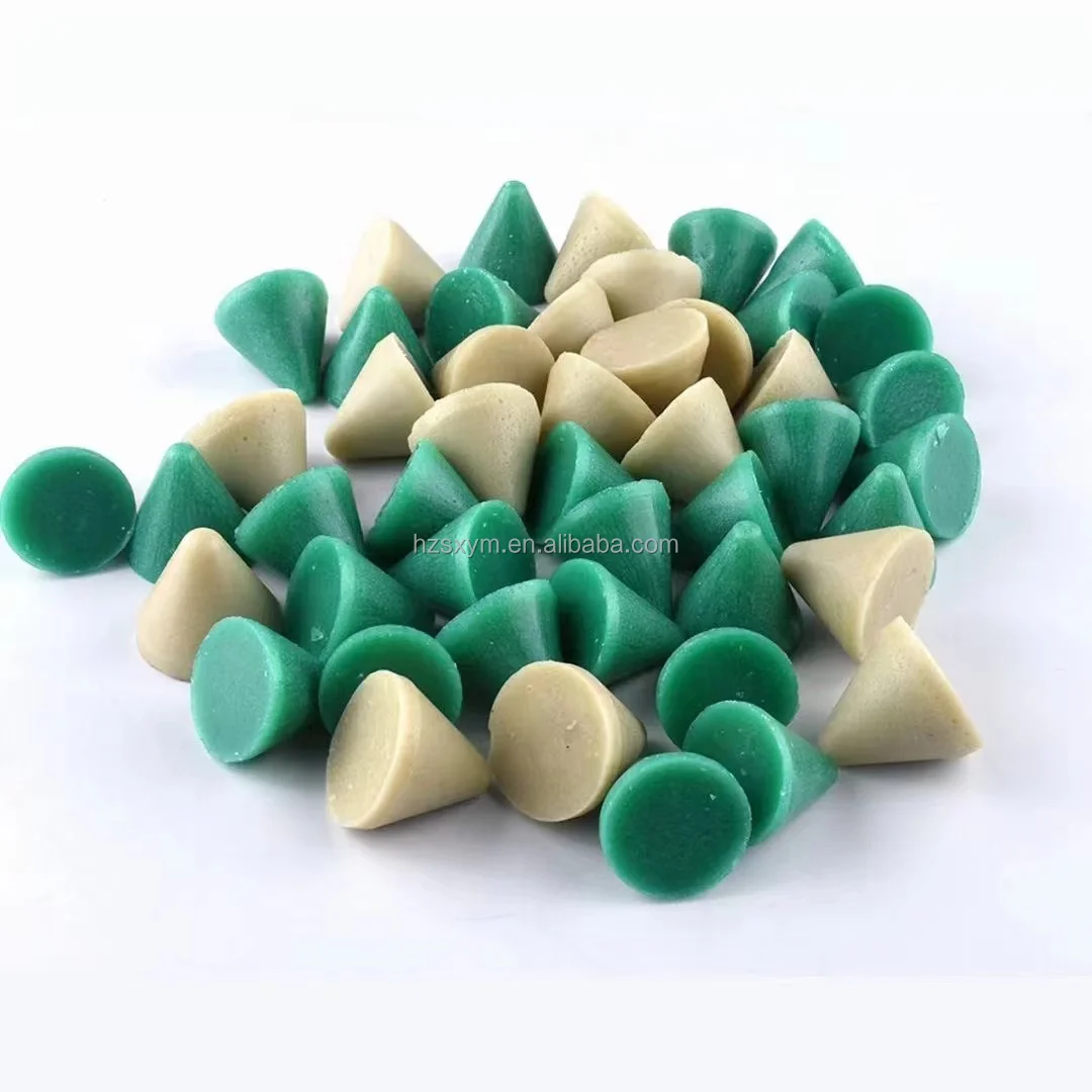 Huzhou factory Jade jewelry polishing media plastic  tumbling media for finishing machine