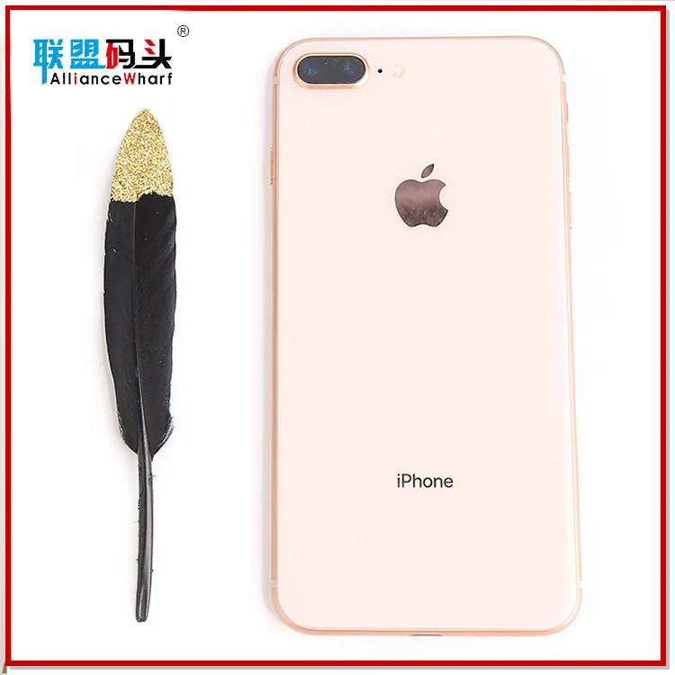 Cheap 10-15cm Goose Feather Jewelry Decorative Accessories Feather With Gold Painted Tips For Garment Hats Crafts Making