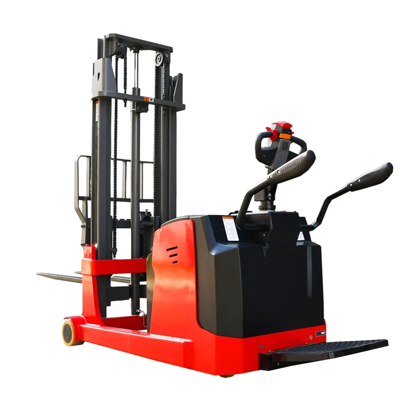 china factory 1-1.6 ton 3-5.5 meter lift height counterbalanced electric pallet stacker