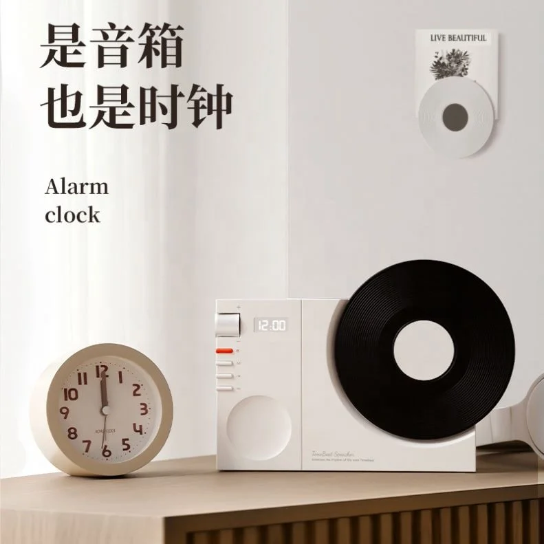 Portable Wireless Bluetooth Speakers Touch Control Bedside Table Night Light Transparent Bluetooth Speaker