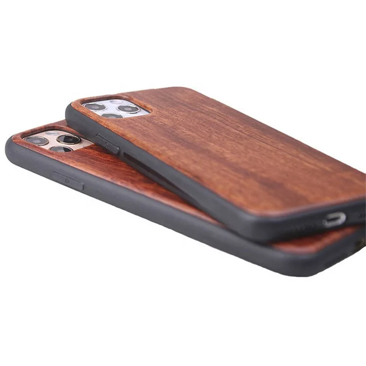Durable real wood shell laser engraving custom design handmade plain wood phone case for iphone X 13
