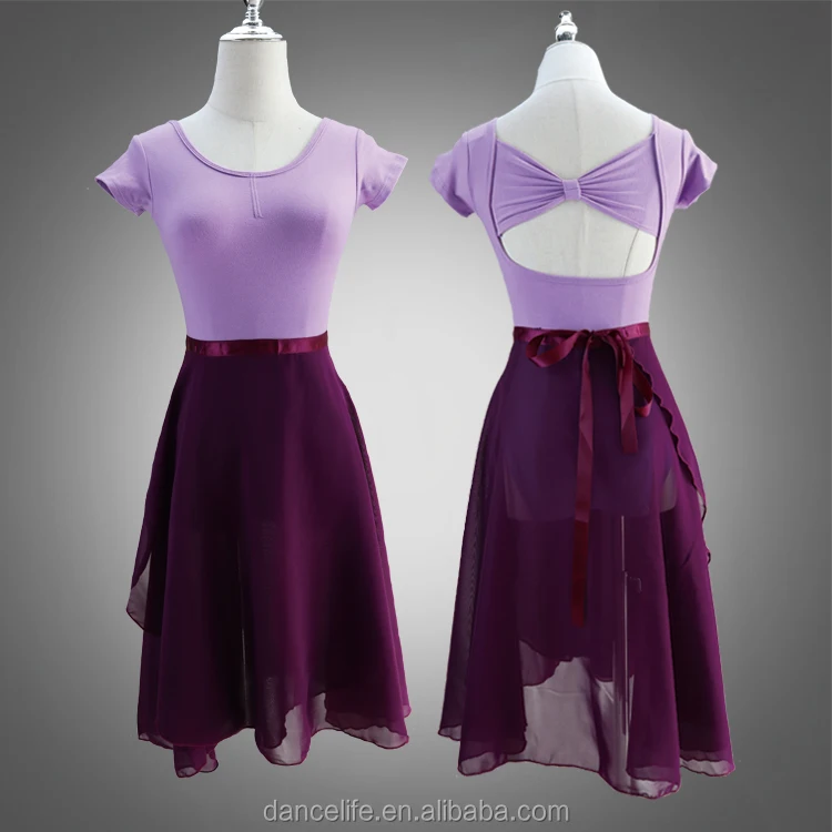 A2327 long ballet chiffon ballerina skirt for women ballet dance wrap skirt knee length long ballet skirt