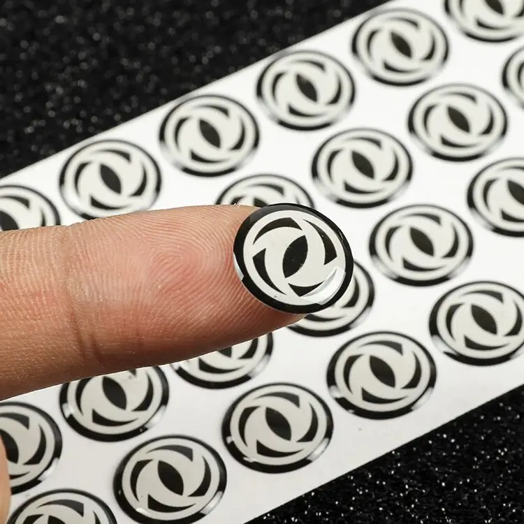 Custom Card Holder Package Car Adhesive Tag Some 58Mm Circle Gel Labels 19Mm Epoxy Sticker