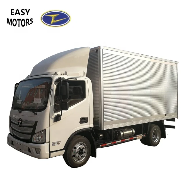 FOTON M4 light truck 5T diesel engine corrugated aluminum box truck close van vehicle