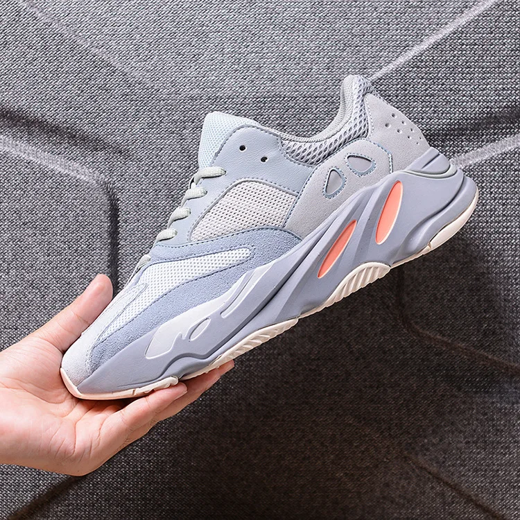 High quality Real popcorn Casual Running shoes marathon yeezy foam runner shoes for yeezy 700 v2 v3