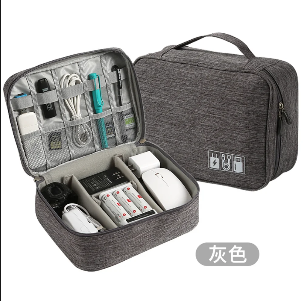 Digital Electronic Accessories Storage Cable Organizer Bag for Mouse charger data cable power bank mobile hard disk drive carry